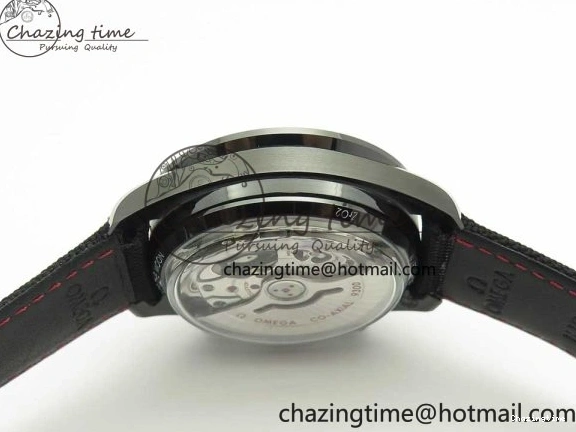 0318 Premium Speedmaster “Dark Side of The Moon” Real Ceramic OMF 1:1 Best Edition on Nylon Strap A 7977